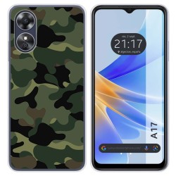Funda Silicona para Oppo A17 diseño Camuflaje Dibujos