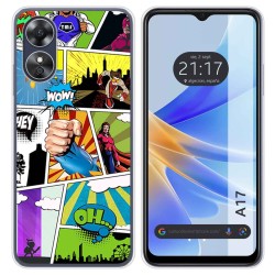 Funda Silicona para Oppo A17 diseño Comic Dibujos