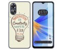 Funda Silicona para Oppo A17 diseño Creativity Dibujos