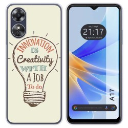 Funda Silicona para Oppo A17 diseño Creativity Dibujos