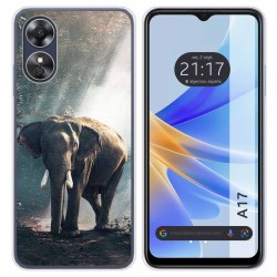 Funda Silicona para Oppo A17 diseño Elefante Dibujos