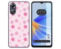 Funda Silicona para Oppo A17 diseño Flores Dibujos