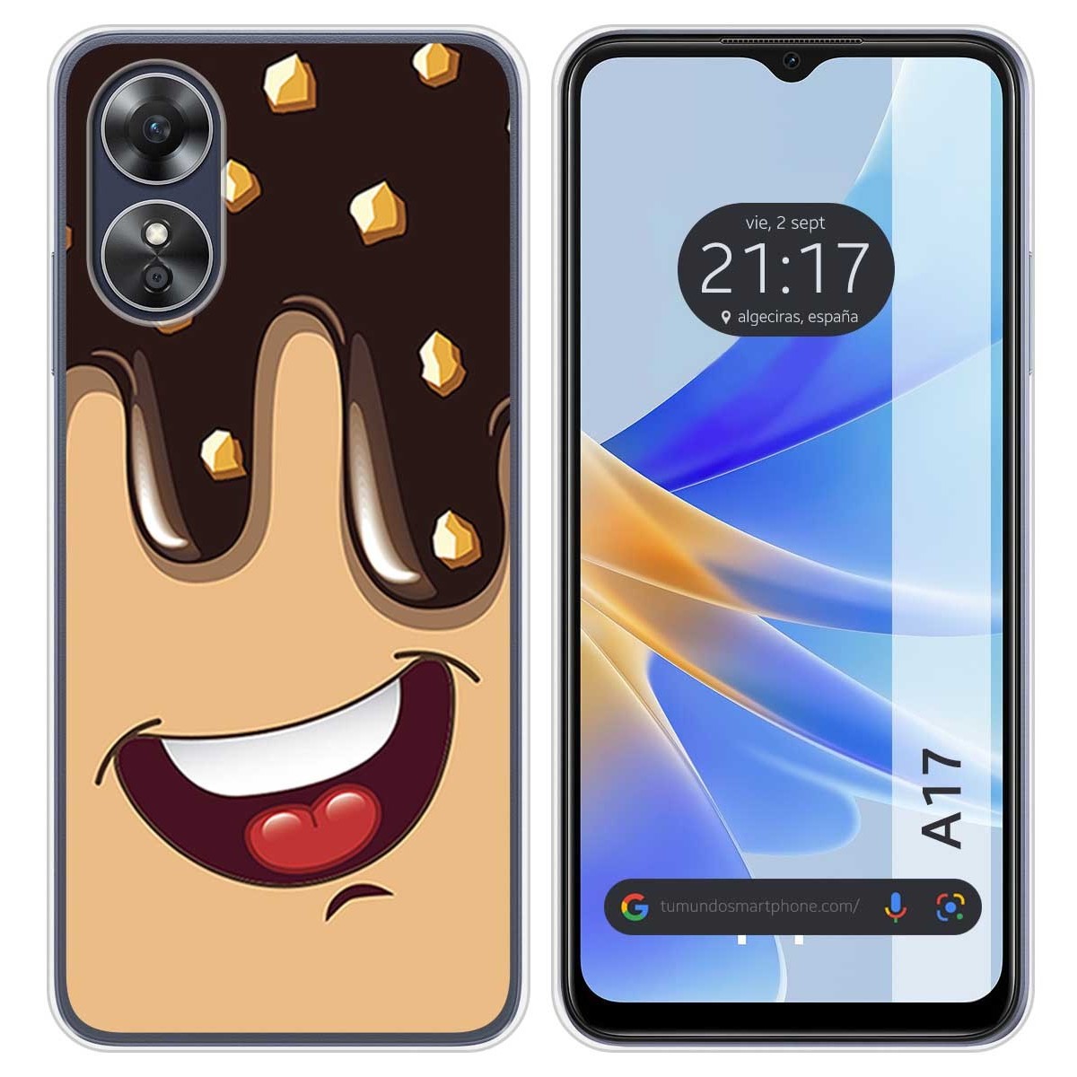 Funda Silicona para Oppo A17 diseño Helado Chocolate Dibujos