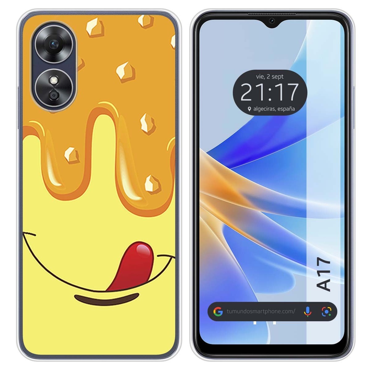 Funda Silicona para Oppo A17 diseño Helado Vainilla Dibujos