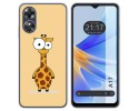 Funda Silicona para Oppo A17 diseño Jirafa Dibujos