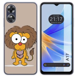Funda Silicona para Oppo A17 diseño Leon Dibujos
