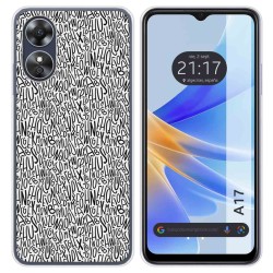 Funda Silicona para Oppo A17 diseño Letras Dibujos