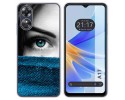 Funda Silicona para Oppo A17 diseño Ojo Dibujos