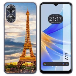 Funda Silicona para Oppo A17 diseño Paris Dibujos