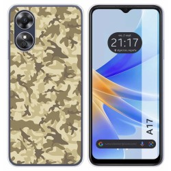 Funda Silicona para Oppo A17 diseño Sand Camuflaje Dibujos
