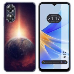 Funda Silicona para Oppo A17 diseño Tierra Dibujos