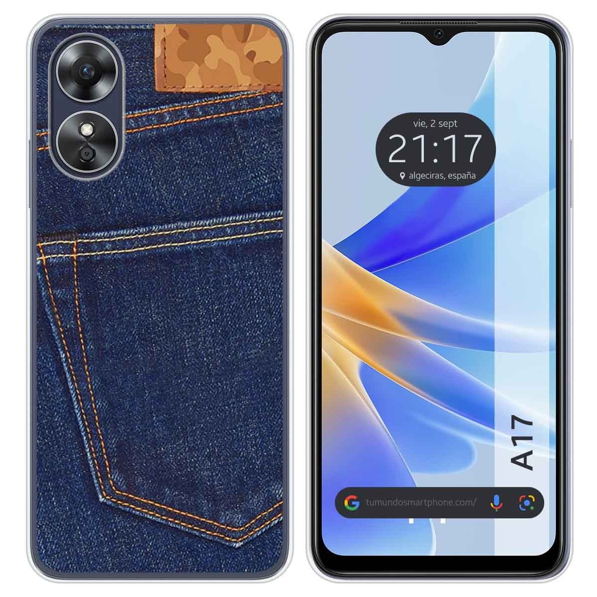 Funda Silicona para Oppo A17 diseño Vaquero Dibujos