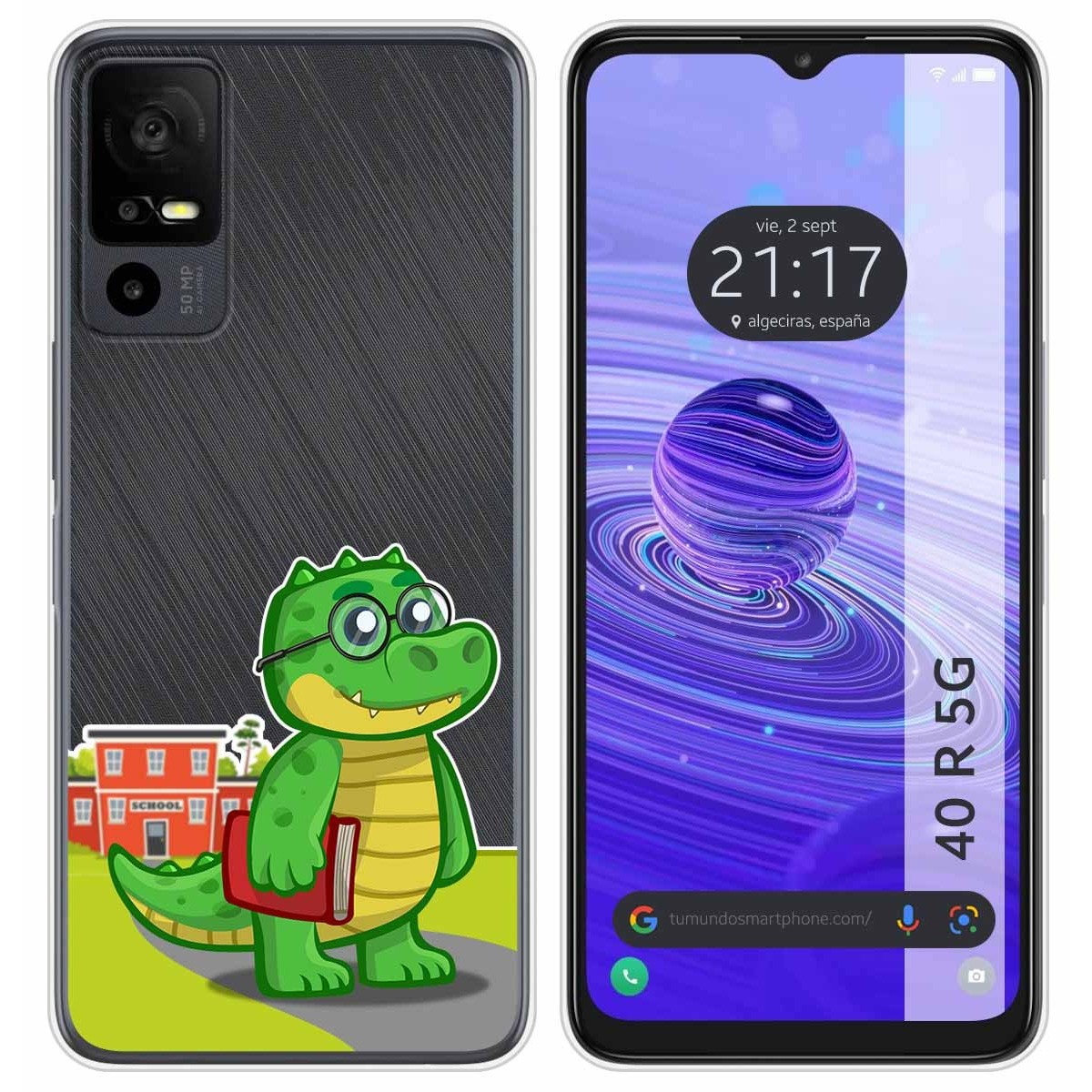 Funda Silicona Transparente para TCL 40 R 5G diseño Coco Dibujos