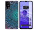 Funda Silicona Transparente para TCL 40 R 5G diseño Mandala Dibujos