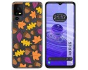 Funda Silicona Transparente para TCL 40 R 5G diseño Otoño Dibujos