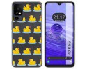Funda Silicona Transparente para TCL 40 R 5G diseño Pato Dibujos