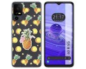 Funda Silicona Transparente para TCL 40 R 5G diseño Piña Dibujos