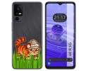 Funda Silicona Transparente para TCL 40 R 5G diseño Tigre Dibujos