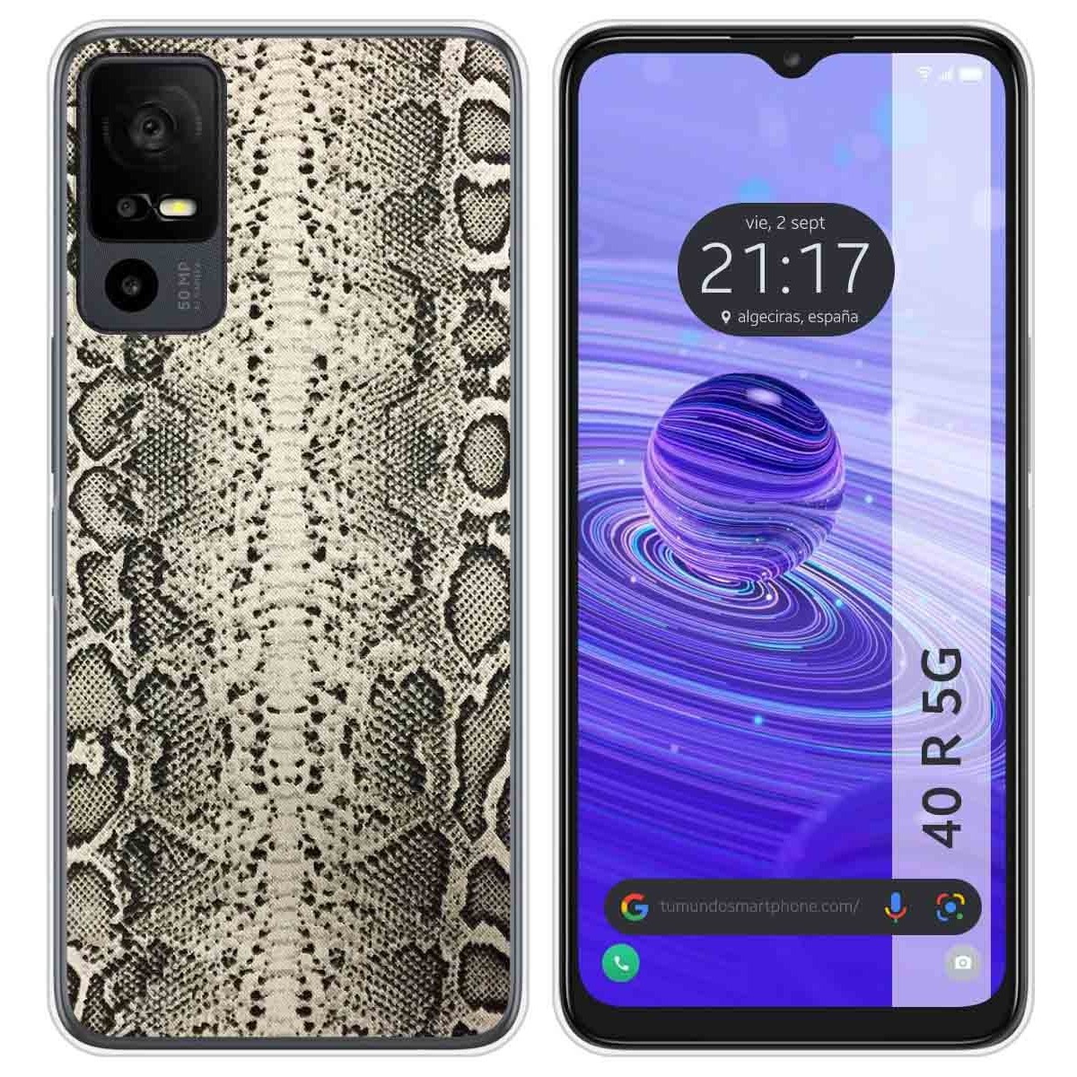 Funda Silicona para TCL 40 R 5G diseño Animal 01 Dibujos