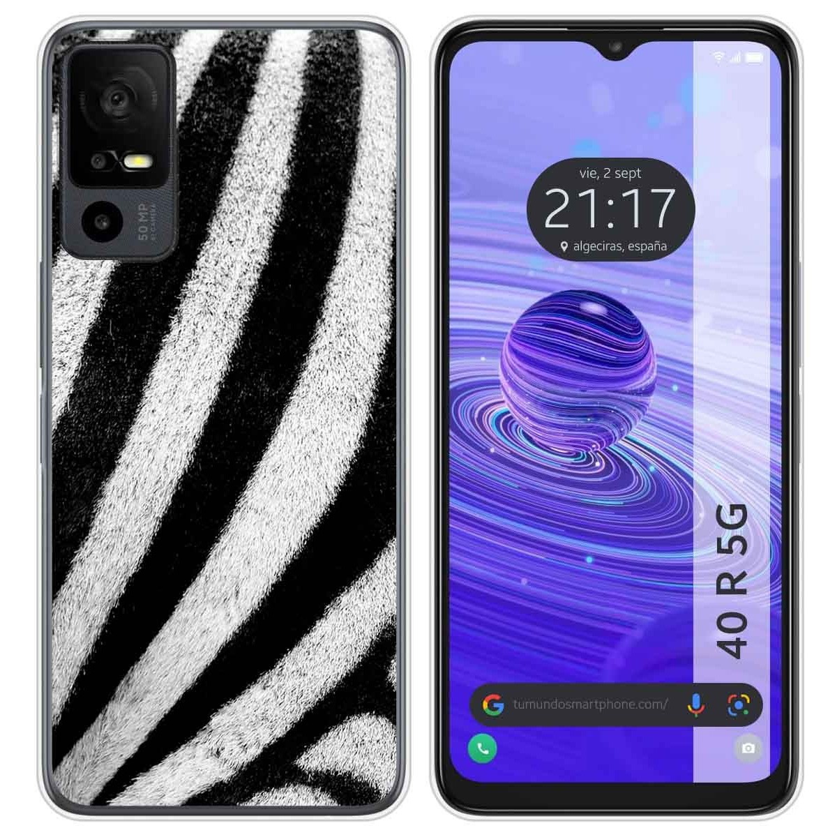 Funda Silicona para TCL 40 R 5G diseño Animal 02 Dibujos