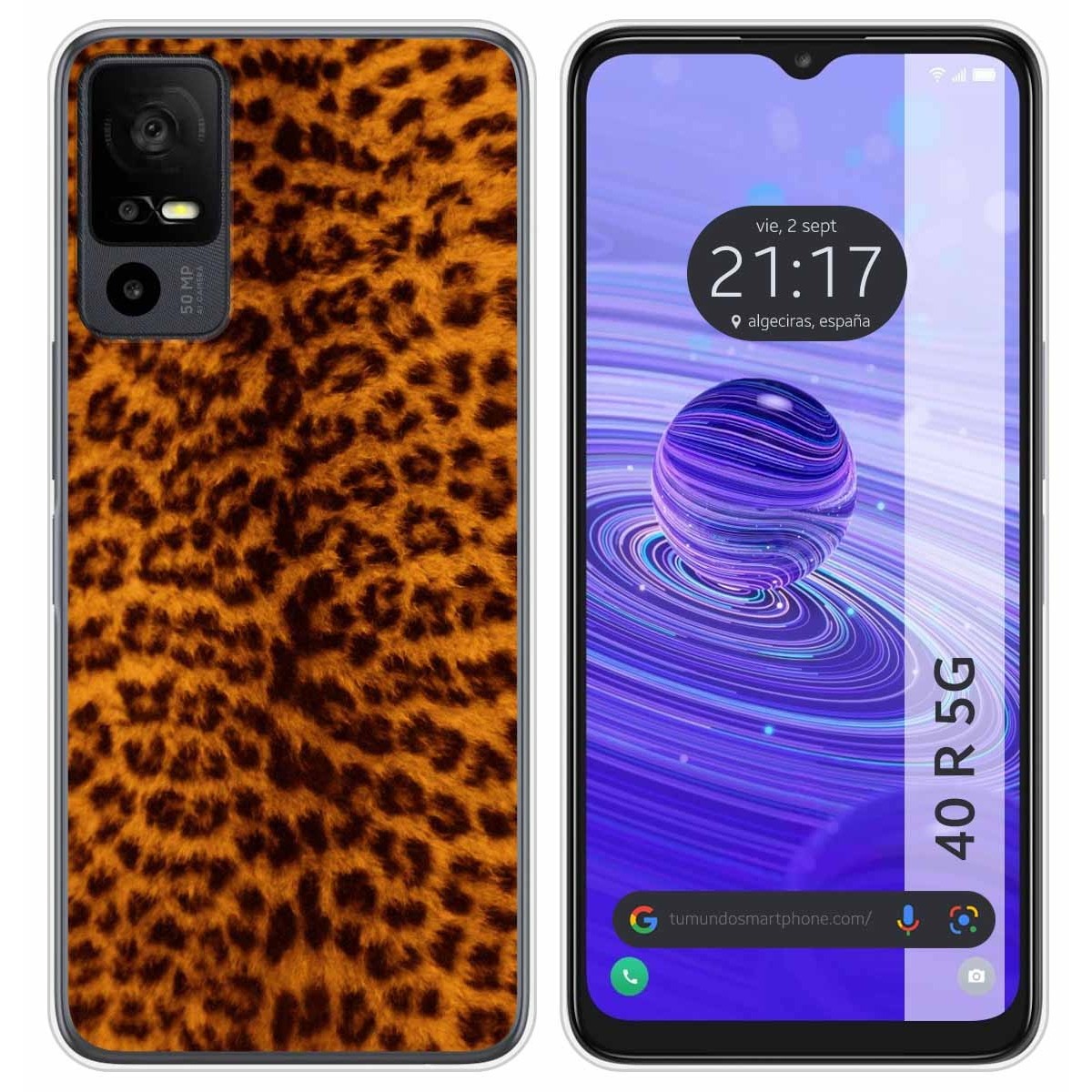 Funda Silicona para TCL 40 R 5G diseño Animal 03 Dibujos