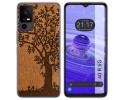 Funda Silicona para TCL 40 R 5G diseño Cuero 03 Dibujos