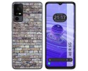 Funda Silicona para TCL 40 R 5G diseño Ladrillo 02 Dibujos