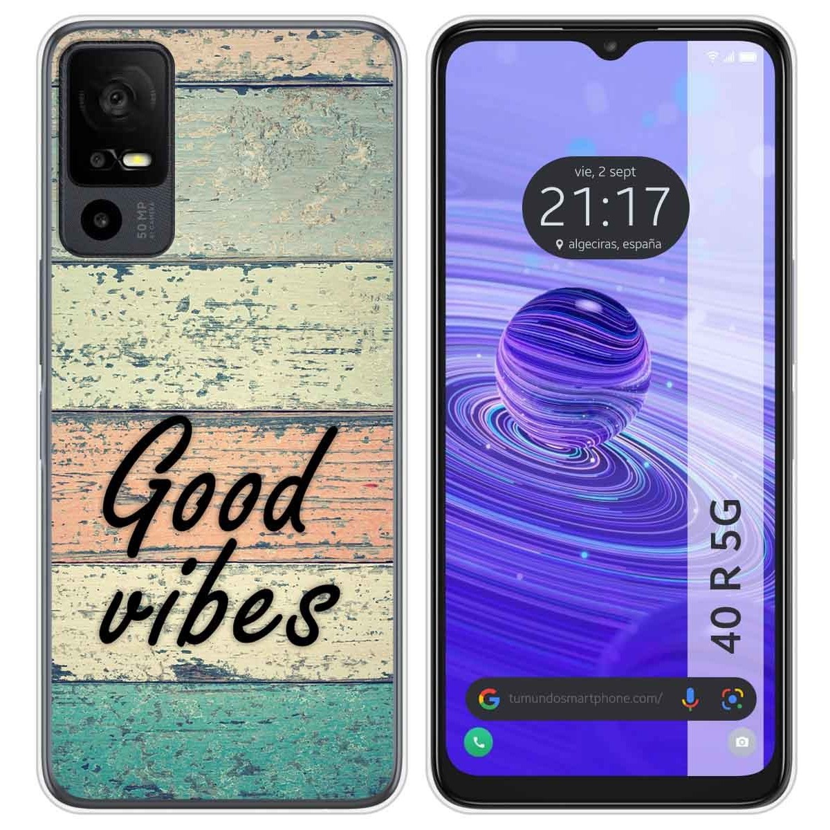 Funda Silicona para TCL 40 R 5G diseño Madera 01 Dibujos