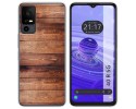 Funda Silicona para TCL 40 R 5G diseño Madera 02 Dibujos