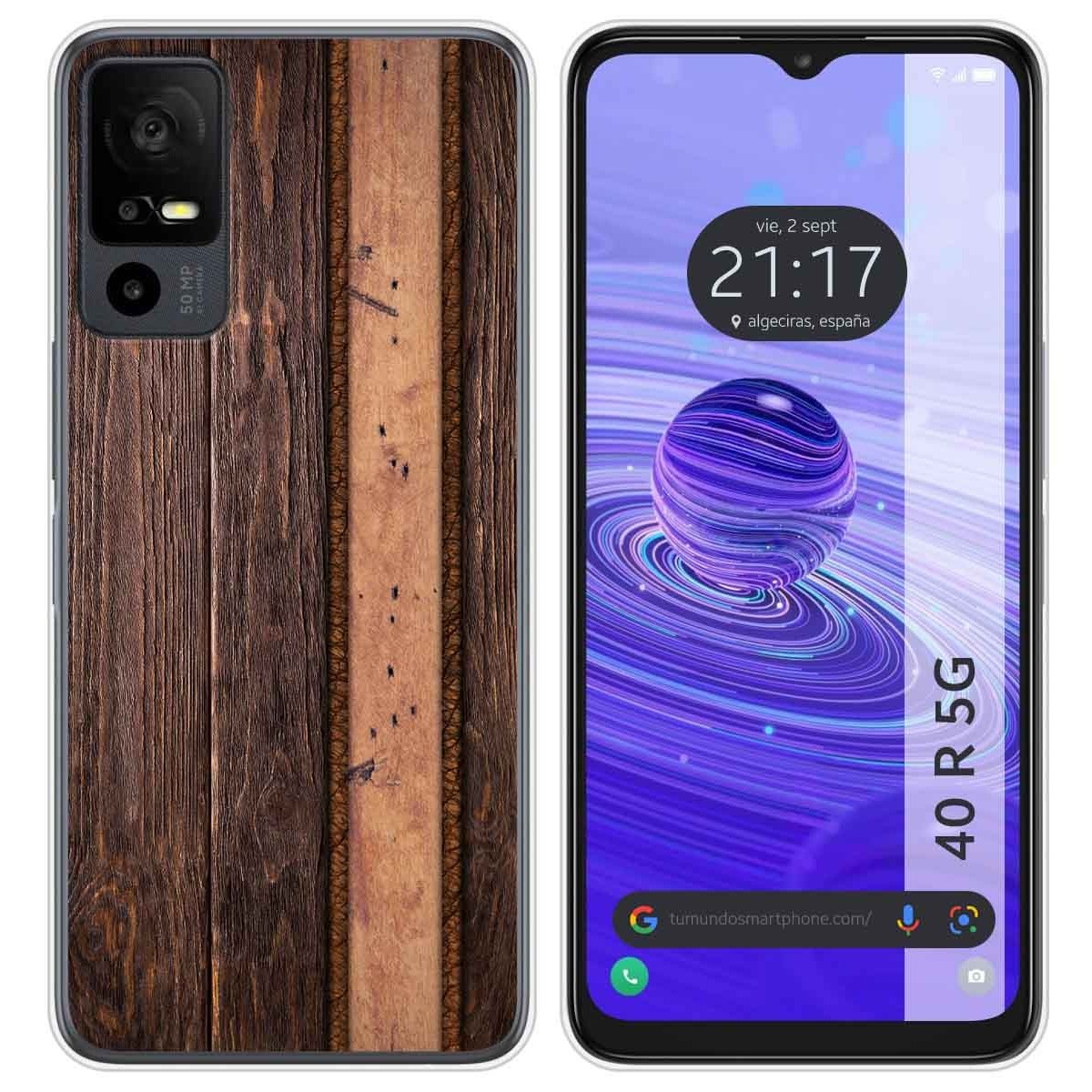 Funda Silicona para TCL 40 R 5G diseño Madera 05 Dibujos