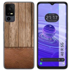 Funda Silicona para TCL 40 R 5G diseño Madera 09 Dibujos