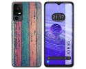 Funda Silicona para TCL 40 R 5G diseño Madera 10 Dibujos