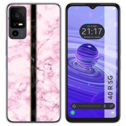 Funda Silicona para TCL 40 R 5G diseño Mármol 04 Dibujos