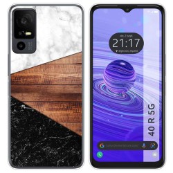 Funda Silicona para TCL 40 R 5G diseño Mármol 11 Dibujos