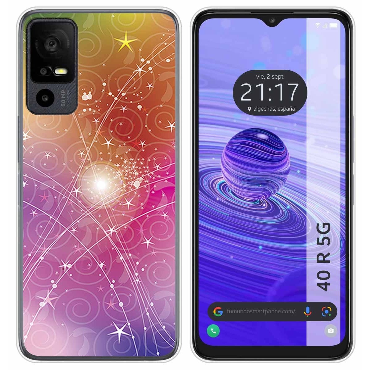Funda Silicona para TCL 40 R 5G diseño Abstracto Dibujos