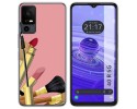 Funda Silicona para TCL 40 R 5G diseño Brochas Dibujos