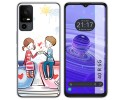 Funda Silicona para TCL 40 R 5G diseño Café Dibujos