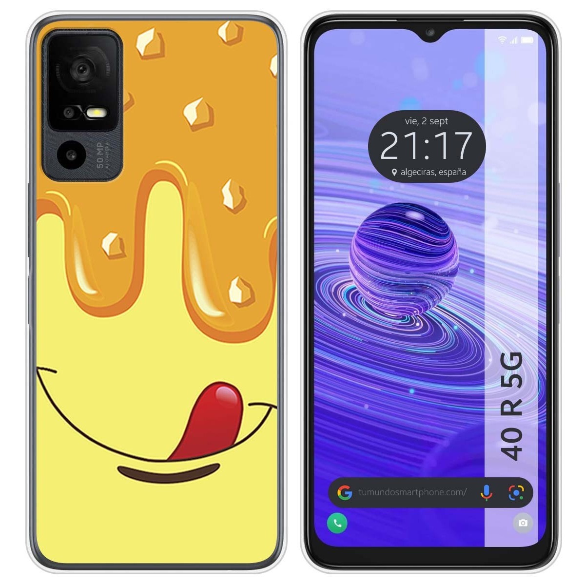 Funda Silicona para TCL 40 R 5G diseño Helado Vainilla Dibujos