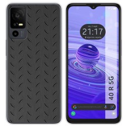 Funda Silicona para TCL 40 R 5G diseño Metal Dibujos