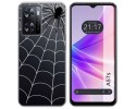 Funda Silicona Transparente para Oppo A57s diseño Araña Dibujos