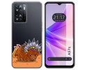 Funda Silicona Transparente para Oppo A57s diseño Bufalo Dibujos