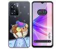 Funda Silicona Transparente para Oppo A57s diseño Cabra Dibujos