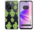 Funda Silicona Transparente para Oppo A57s diseño Cactus Dibujos
