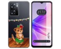 Funda Silicona Transparente para Oppo A57s diseño Suricata Dibujos