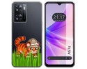 Funda Silicona Transparente para Oppo A57s diseño Tigre Dibujos