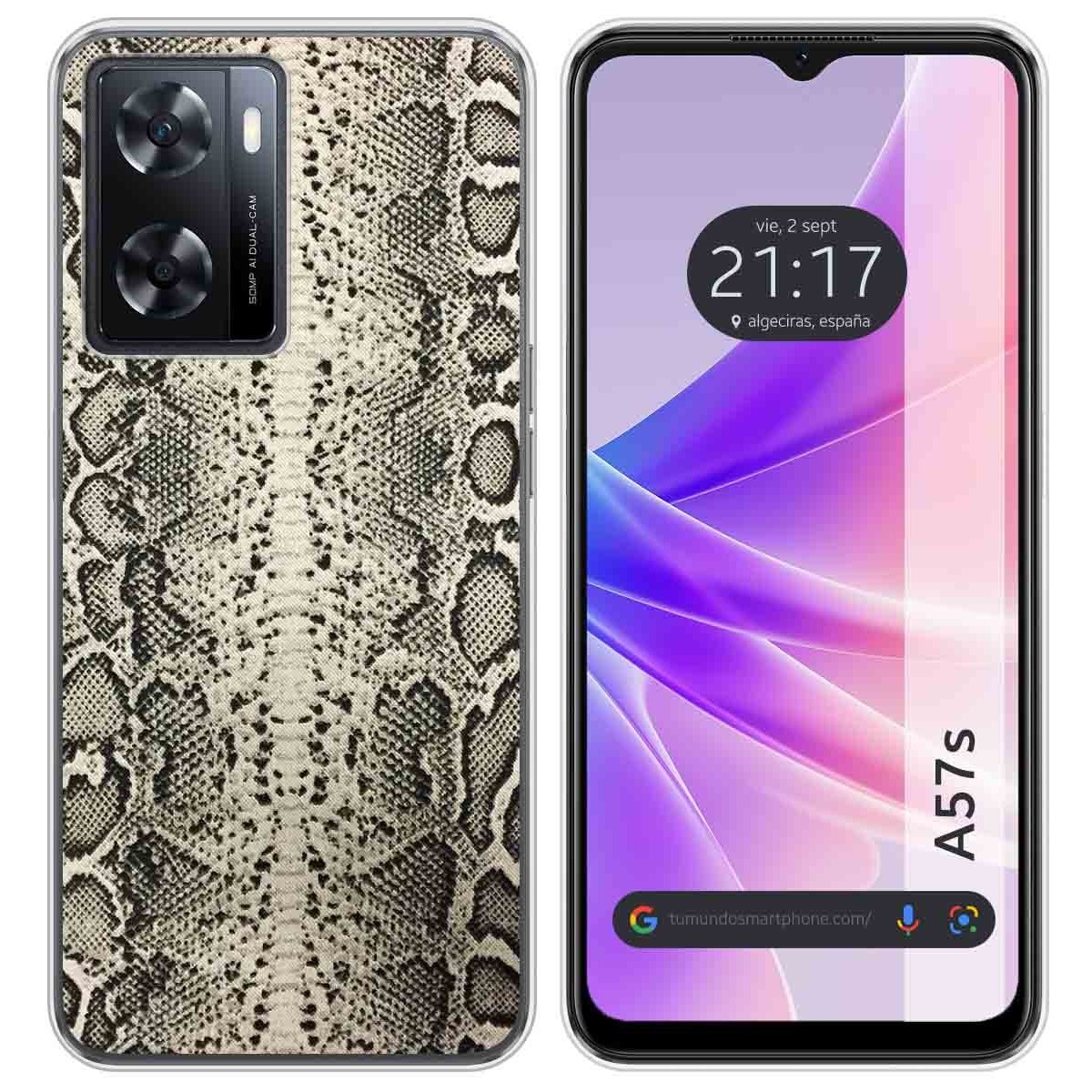Funda Silicona para Oppo A57s diseño Animal 01 Dibujos