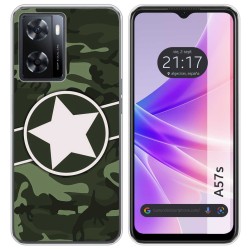 Funda Silicona para Oppo A57s diseño Camuflaje 01 Dibujos
