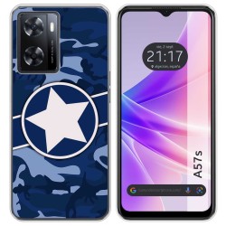 Funda Silicona para Oppo A57s diseño Camuflaje 03 Dibujos
