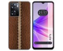 Funda Silicona para Oppo A57s diseño Cuero 01 Dibujos