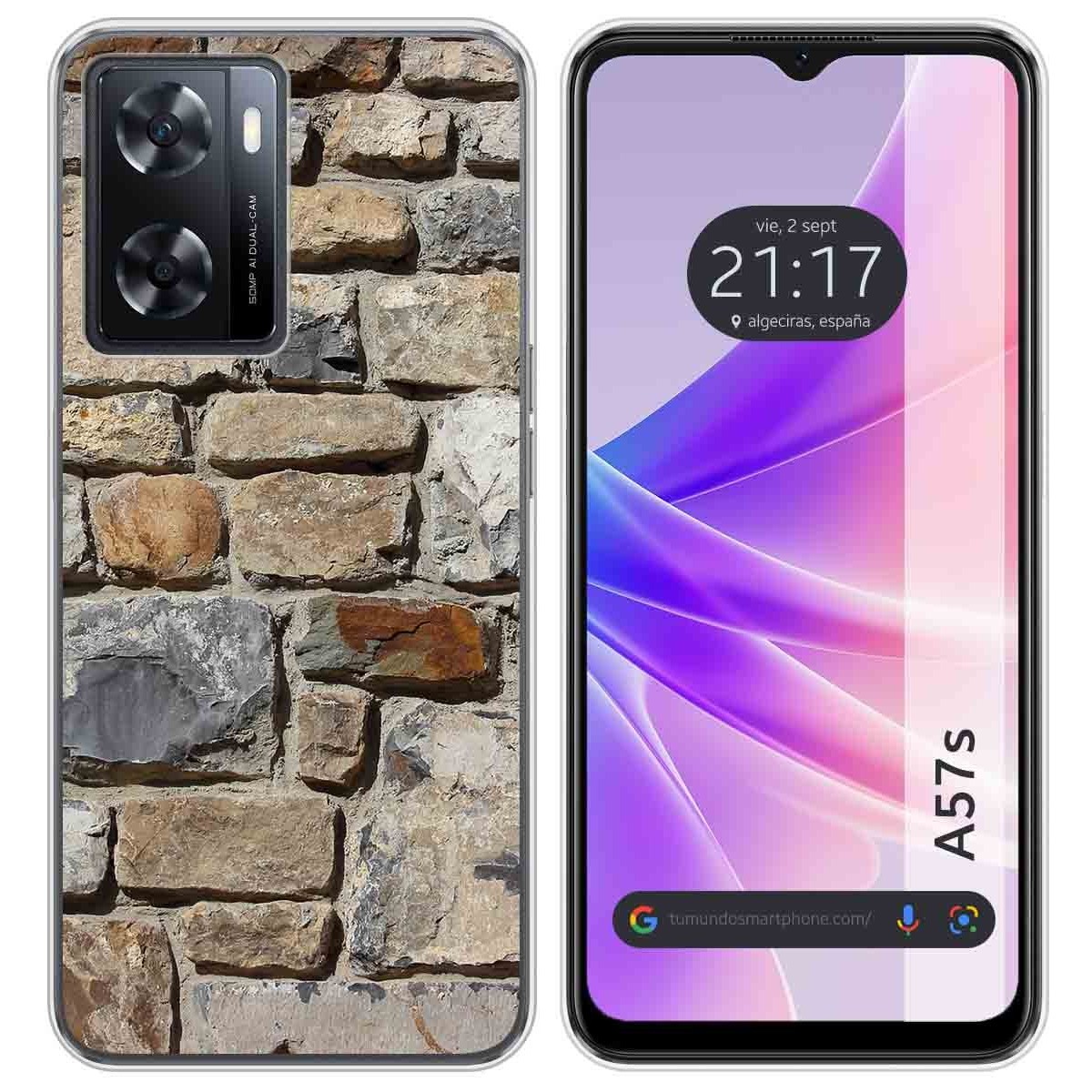 Funda Silicona para Oppo A57s diseño Ladrillo 03 Dibujos